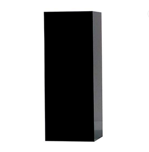 Espositore Cilindrico Nero per Eventi, Piedistallo Quadrato per Matrimoni e Feste - Product Image 4