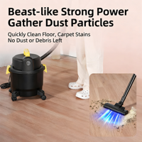 Aspirateur Commercial Humide/Sec 23KPA, Réservoir 15L, Souffleur 3-en-1, Kit de Nettoyage 9 Pièces pour Tapis, Atelier, Garage et Sols