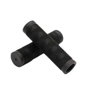 Poignées de guidon de vélo de montagne en caoutchouc noir, anti-dérapantes, à verrouillage simple, pour cycliste, voyage - Product Image 1