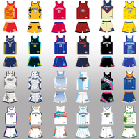 Uniforme Retro de Baloncesto para Campamento Comunitario |   Ropa Deportiva Personalizada con Impresión Digital |   Verano |   Impresión de mascotas numéricas |   Transpirable de Secado Rápido