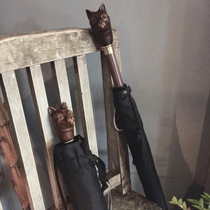 Custom 21/23 Inch Folding <b>Umbrella</b> Design <b>Umbrella</b> with logo Zodiac Animal Wooden Handle <b>Umbrella</b> Gift Set for Business Travel - Product Image 1