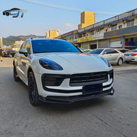 Kit carrosserie en fibre de carbone pour Porsche Macan 2022-2024, comprenant un becquet avant et un diffuseur arrière, pour une mise à niveau de la carrosserie