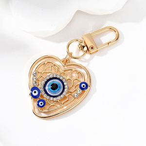 Porte-clés tendance œil de démon, main de Fatima, pendentif paume, bijou populaire pour femmes, pour clés de voiture et sacs d'école - Product Image 2