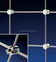Matériel de gréement pinces à câble croisées 316 Support de moyeu en acier inoxydable Clips de câble métallique raccord de serrage pour système de treillis mural