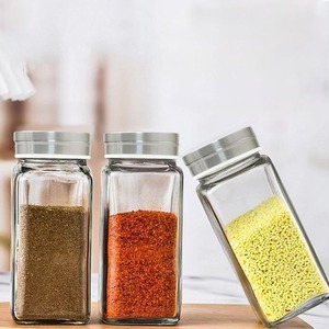 Bocaux en verre de 120 ml pour épices et poivre avec couvercles doseurs réglables, entonnoir en silicone, 9 étiquettes, qualité alimentaire, compatibles lave-vaisselle - Product Image 3