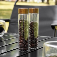 Coffret cadeau de voyage 9 pièces Ensemble à café Tasse en verre Balance à café Moulin à café Cafetière à filtre Ensemble combiné Kit à café à verser