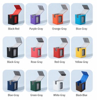 Boîte de rangement pour cartes TCG personnalisée de marque EVERWIN en cuir PU avec fermeture magnétique, étui OEM ODM avec logo imprimé par transfert thermique, couleur, taille et doublure personnalisables