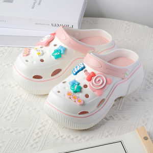 Chaussons de plage en EVA pour femmes, très vendus, chaussures de jardin douces avec <span class=keywords><strong>talon</strong></span> haut, respirantes, sabots de plage d'été pour femmes - Product Image 5