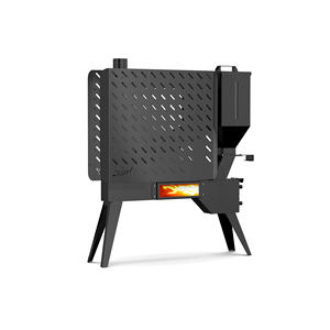 KM0501A 新デザイン 5kW モダン 自立型 無電源 室内外兼用 ペレットストーブ ヒーター 暖炉 - Product Image 5