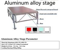 Escenario de armazón rectangular ligero de aleación de aluminio para bodas y conciertos al aire libre con dimensiones personalizadas