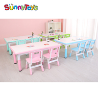 Table et chaise en plastique pour enfants/enfants table et chaises