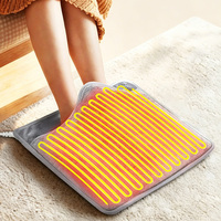 Chauffe-pieds électriques, coussin chauffant en flanelle douce et sherpa, 4 réglages de température, usage domestique, unisexe