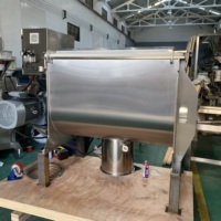 Mélangeur à ruban horizontal de qualité alimentaire 500L en acier inoxydable 304 pour poudre de protéines, lait, café, farine, assaisonnements