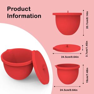 Revêtements de bol mélangeur en silicone jetables compatibles avec les mélangeurs KitchenAid à tête inclinable, inserts de bol pour batteur sur socle, couvercles, compatibles lave-vaisselle et four - Product Image 5