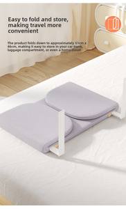 Barrière de lit bébé portable et pliable, réglable en hauteur, anti-chute, pour voyage, pour tout-petits, nourrissons et enfants - Product Image 6