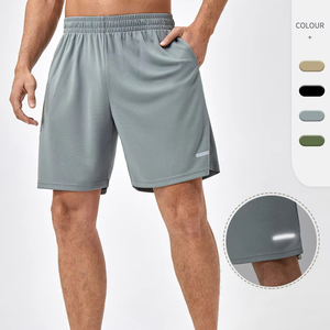 Mejor Precio, Nuevo Diseño, Shorts Deportivos de Nylon para Hombre, Tejido Elástico, Color Liso, en Stock - Product Image 1