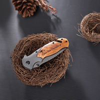 Couteau de poche gravé personnalisé avec boîte cadeau - Parfait pour Noël, la fête des pères, un anniversaire, une remise de diplôme