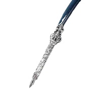 Ensemble de plumes rétro avec 5 pointes d'encre, décoration de bureau vintage pour la calligraphie, coffret cadeau pour mariage ou Noël