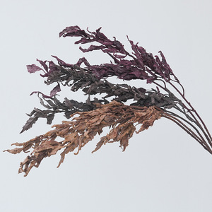 Branches d'herbe artificielle Plain Realm en diamant synthétique, couleurs marron, violet, rouge, jaune, gris foncé, rouge bordeaux, blanc automnal, en matériau LDPE, pour décoration intérieure - Product Image 1