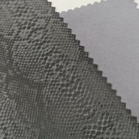 Tissu en cuir PU tricoté fin de 0,18 mm, coupe-vent, 110 GSM, léger, résistant à l'abrasion, pour vêtements et robes
