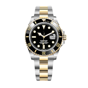 Jam tangan pria antiair, jam tangan selam baja 316L bercahaya, 41mm, anti air, keramik mekanis, 155g, jam tangan mewah - Product Image 1