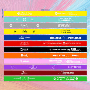 12 Constellation Bracelet Bracelet En Caoutchouc pour Hommes et Femmes Astrologie Bracelet En Silicone Cadeau De Fête Personnalisable - Product Image 6