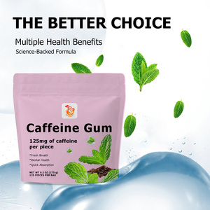 Best Selling Caffeine <b>Gum</b> Pieces with Caffeine Refreshing Coolmint Flavor Natural Herbal Dietary Supplements Caffeine <b>Gum</b> Pieces - Product Image 4