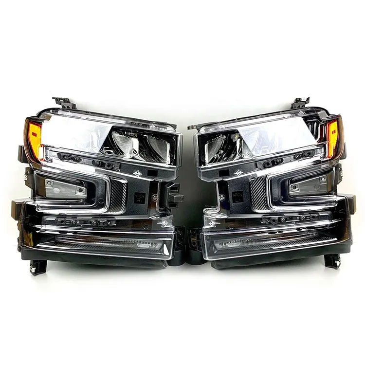 OEM 846218514x4 araba tam LED far far başkanı lamba ışığı için Chevrolet Silverado 1500 2019 2020 2021