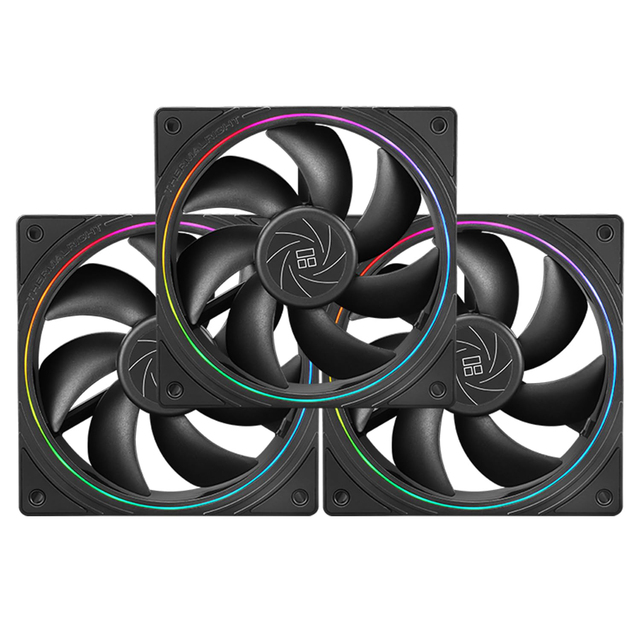 Thermalright TL-S12 120mm ARGB Fan Black White 4Pin PWM Addressable LED PC Case Fan for Gaming RGB Build Water Cooling Silent