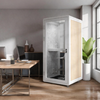 Cabine de bureau insonorisée commerciale, cabine de travail acoustique, isolation acoustique, réduction du bruit pour le lieu de travail