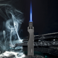 Briquet torche JOBON en gros avec logo personnalisé, à gaz butane turbo, flamme réglable, rechargeable, coffret cadeau, pour cuisine, extérieur, cadeaux promotionnels