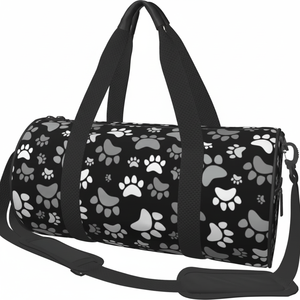 Customizable Large Fitness Nylon Duffle GYM <b>Bag</b> for Women Durable Waterproof for Cat Foots Design Solid Travel Duffel <b>Bag</b> - Product Image 1
