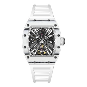 Reloj Automático de Lujo de Alta Gama para Hombre, Deportivo, con Caja de Barril, Movimiento Mecánico, Correa de Silicona, Resistente al Agua 5 ATM - Product Image 1