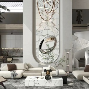 Tấm ốp tường <span class=keywords><strong>PVC</strong></span> nội thất in hình vân đá cẩm thạch bóng gương cao cấp dùng trang trí tường, tấm đá cẩm thạch <span class=keywords><strong>PVC</strong></span> phủ UV - Product Image 4