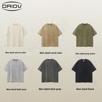 Haute qualité 100% coton lavé en détresse surdimensionné Vintage T-Shirt hommes personnalisable décontracté tricoté en gros personnalisation