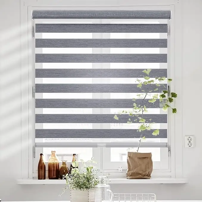 Factory Hot Sale Day And Night Blinds Manual Zebra Blinds Fabric With Best Quality