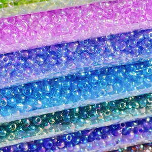 Perles de Riz en Verre Plaqué Couleur AB Transparentes 2-3-4mm pour Accessoires de Vêtements, Perles Faites à la Main en <span class=keywords><strong>Plastique</strong></span> Lucite - Product Image 5