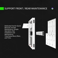 Écran LED d'affichage extérieur avant et arrière avec armoire en aluminium blanc P6.67