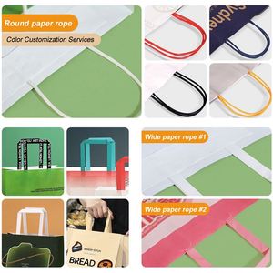 RTS Manufacturer Custom Takeaway Pink Small Paper <b>Bags</b> Kraft Paper <b>Bags</b> for Fast Food Packaging Take Away With Embossed Logo - Product Image 4