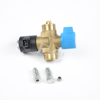 Válvula para Cilindro de GNC FCT QF-9T con Bobina Solenoide de 12V CC, 20MPa, Alta Presión, Latón Forjado, Cierre Automático, Válvula para Tanque de GNV