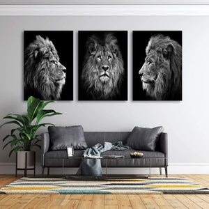 Prix d'usine bon marché, vente en gros, Portrait <span class=keywords><strong>de</strong></span> tête <span class=keywords><strong>de</strong></span> <span class=keywords><strong>Lion</strong></span>, <span class=keywords><strong>peinture</strong></span> d'art mural, décoration <span class=keywords><strong>de</strong></span> la maison, encadrée, prête à être accrochée - Product Image 5