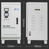 Stabilisateur de tension AC 200V entièrement automatique SVC 10 KVA monophasé modèle TND fabriqué en Chine pour utilisation dans les centres de données