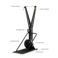 Simulador de Esquí para el Hogar, Máquina de Entrenamiento de Esquí Plegable Eléctrica para Deportes de Invierno