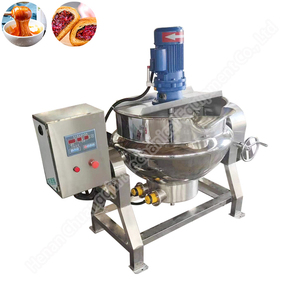 Stainless Steel Electric Multi Cooking Pot Double Jacket Cooking Kettle Industrial Cooking Pots With Mixer - Product Image 4