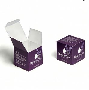 Boîte cosmétique en papier auto-érectible personnalisée, en matériaux recyclés, avec laminage mat, gaufrage et logo de luxe pour coffrets cadeaux cosmétiques - Product Image 3
