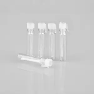 Cosmetische Verpakking 1Ml Glas Parfum Transparante Monster Fles Amber Mini Glazen Flesje Met Aangepaste Kaart