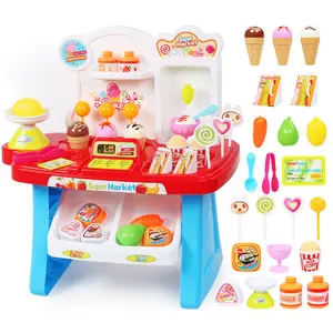 Pretend Play Game Register Spielzeug Set Verkaufen Eis Kassierer Supermarkt Spielzeug für Kid Girl