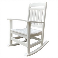 Chaise à bascule Adirondack moderne de haute qualité, design confortable, en bois, portable, pour hôtel et parc, fournie directement par l'usine
