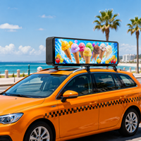 Écran LED pour publicité automobile, taxi, affichage LED double face, écran de toit de voiture P2.5 pour la publicité