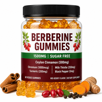 Bonbons gélifiés OEM au complexe de berbérine avec cannelle de Ceylan et berbérine HCL pour le métabolisme et la santé intestinale, 60 unités